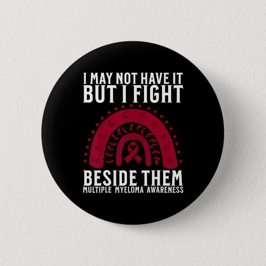 Multiple Myeloom Bewustzijn Ondersteuning Bloedkan Ronde Button 5,7 Cm (Voorkant)