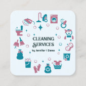 Multiple Name Cleaning Services-Visitekaartje Vierkante Visitekaartje (Voorkant)
