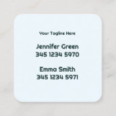 Multiple Name Cleaning Services-Visitekaartje Vierkante Visitekaartje (Achterkant)