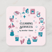 Multiple Name Cleaning Visitekaartje (Voorkant)