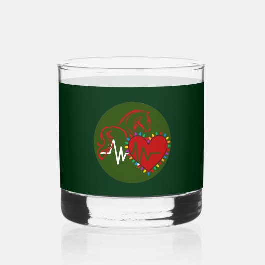 Multiple Options Christmas Logo Whisky Glas (Voorkant)
