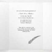 Multiple Photo Afstuderen Announcement Trifold Drieluik Aankondiging (Binnenkant midden)