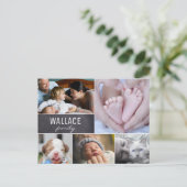 Multiple Photo Family Collage Reunion Briefkaart (Staand voorkant)