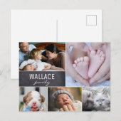 Multiple Photo Family Collage Reunion Briefkaart (Voorkant / Achterkant)