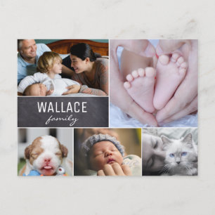 Multiple Photo Family Collage Reunion Briefkaart