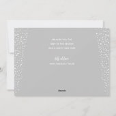 Multiple Photo Silver Merry Kerstry Feestdagenkaart (Achterkant)