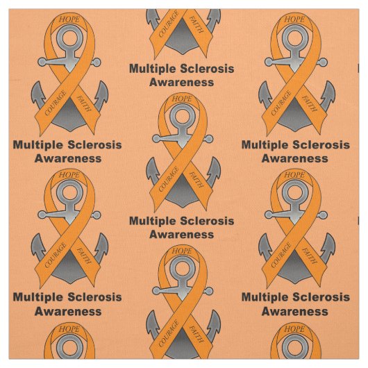 Multiple Sclerose Anchor of Hope Stof (Swatch)