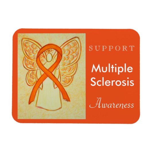 Multiple Sclerose Awareness Angel Custom Magnet Magneet (Horizontaal)