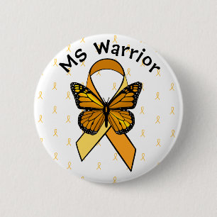 Multiple sclerose Awareness Butterfly Button