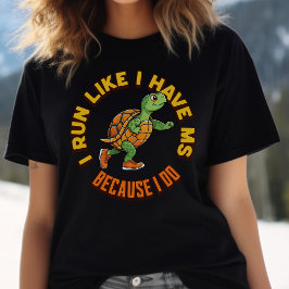 Multiple Sclerose Awareness, MS krijger, hardloper Tri-Blend Shirt