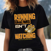 Multiple Sclerose Awareness, MS-krijger, hardloper Tri-Blend Shirt