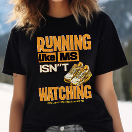 Multiple Sclerose Awareness, MS-krijger, hardloper Tri-Blend Shirt
