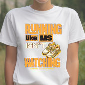 Multiple Sclerose Awareness, MS-krijger, hardloper Tri-Blend Shirt