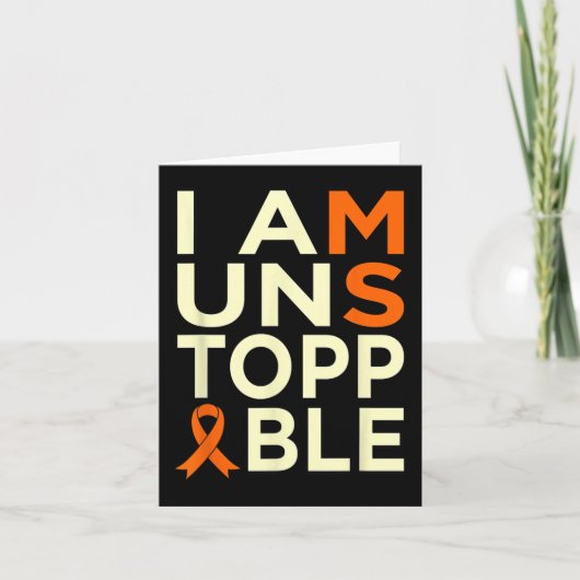 Multiple Sclerose Awareness Ondersteuning Grafisch Kaart (Voorkant)
