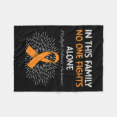 Multiple Sclerose Awareness Ondersteuning Oranje l Fleece Deken (Voorkant (Horizontaal))