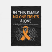 Multiple Sclerose Awareness Ondersteuning Oranje l Fleece Deken (Voorkant)