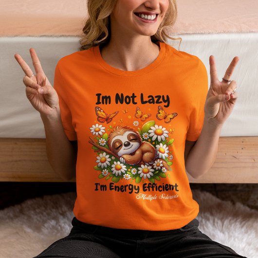 Multiple Sclerose Awareness Sloth MS Warrior T-shirt