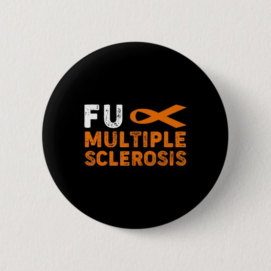 Multiple Sclerose Awareness Support Survivor Ronde Button 5,7 Cm (Voorkant)