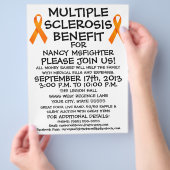 Multiple Sclerose Benefit Flyer (Hand)