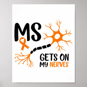 Multiple Sclerose Bewustwording Werkt Op Mijn Zenu Poster