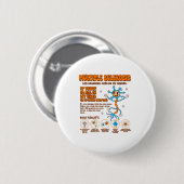 Multiple Sclerose bewustzijn irriteert me Ms Ronde Button 5,7 Cm (Voorkant /achterkant)
