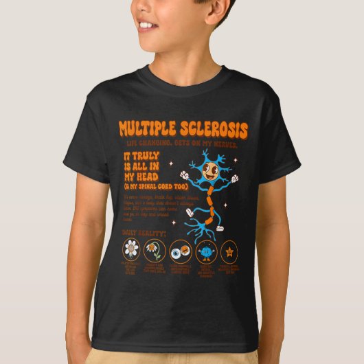 Multiple Sclerose bewustzijn irriteert me Ms T-shirt (Voorkant)