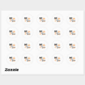 Multiple Sclerose Bewustzijn Irriteert Me Ora Ronde Sticker (Vel)
