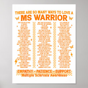Multiple Sclerose bewustzijn manieren om een MS oo Poster