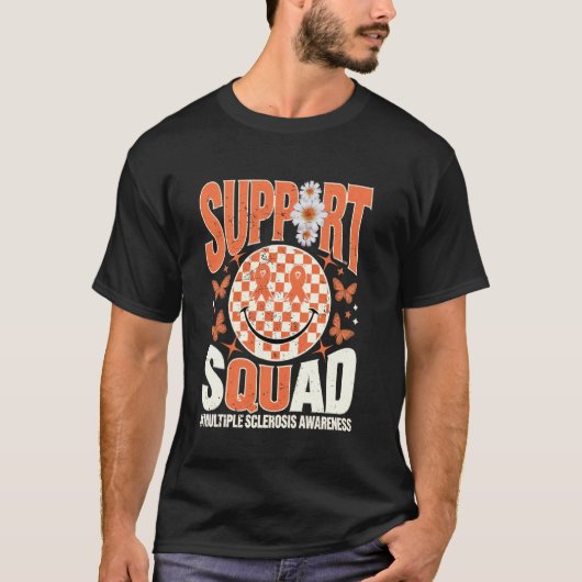 Multiple Sclerose Bewustzijn MS Bewustzijn Steun T-shirt (Voorkant)