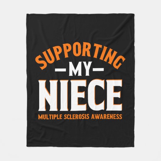 Multiple sclerose bewustzijn ondersteunen mijn nic fleece deken (Voorkant)