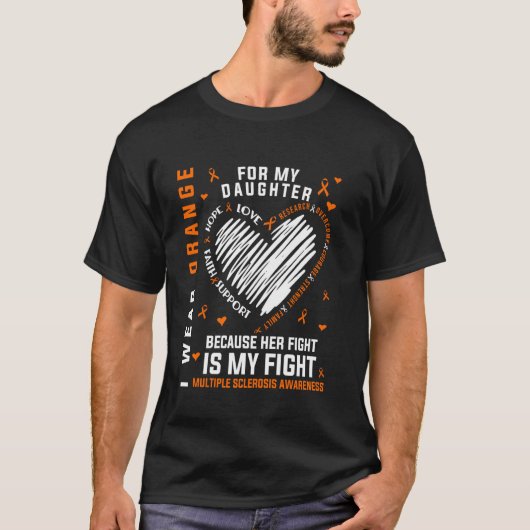 Multiple Sclerose Bewustzijnsmaand - MS bewustzijn T-shirt (Voorkant)