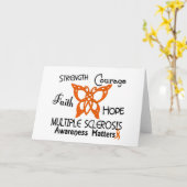 Multiple sclerose Celtic Butterfly 3 Kaart (Gele Bloem)