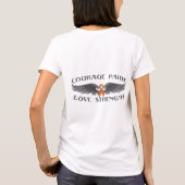 Multiple sclerose Courage Faith Wings T-shirt (Achterkant)