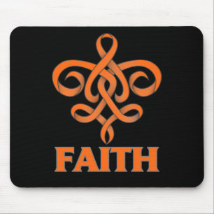 Multiple Sclerose Faith Fleur de Lis Ribbon Muismat