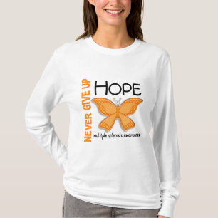 Multiple sclerose geeft Hope Butterfly nooit op T-shirt