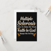 Multiple Sclerose Gift Kaart (Voorkant / Achterkant in situ)