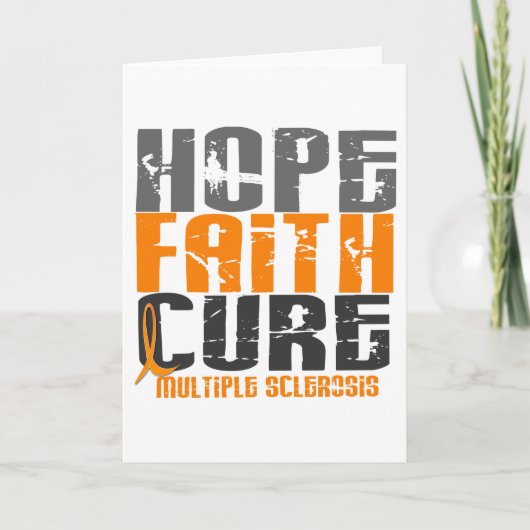 Multiple Sclerose HOPE FAITH CURE Kaart (Voorkant)