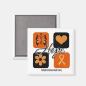 Multiple Sclerose Hope Love Inspire Awareness Magneet (Voorkant / Achterkant)