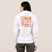 Multiple Sclerose Hope Words Collage Hoodie (Achterkant volledig)