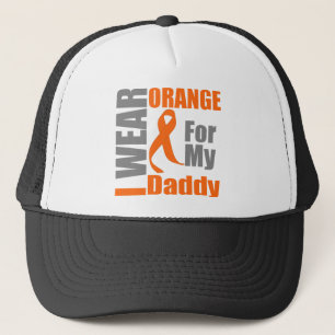 Multiple Sclerose Ik Draag Oranje Ribbon papa Trucker Pet