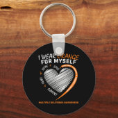 Multiple sclerose Kleding Vrouwen Mannen MS Awaren Sleutelhanger (Voorkant)