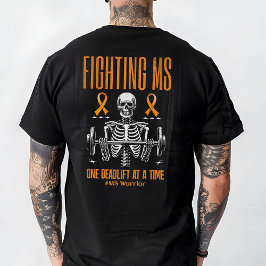 Multiple Sclerose Krijger, Deadlift cadeau, workou T-shirt