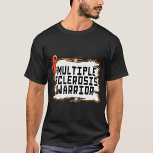 Multiple sclerose krijger Oranje lint MS Awaren T-shirt