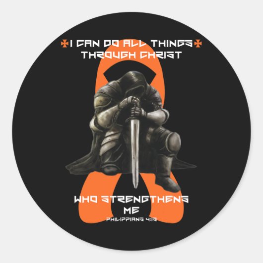 Multiple Sclerose Mannen Gifts Man MS Awareness Ronde Sticker (Voorkant)