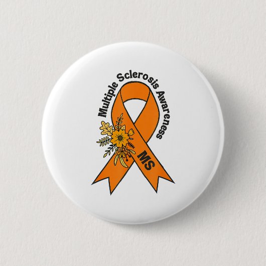 Multiple Sclerose Ms-bewustzijn Multiple Sclerose Ronde Button 5,7 Cm (Voorkant)