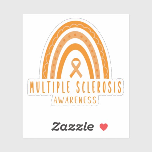 Multiple sclerose MS Rainbow Awareness Sticker (Vel)