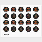 Multiple Sclerose Ninja Bewustzijn Grappig Oranje Ronde Sticker (Vel)
