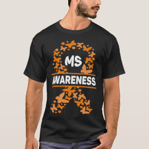 Multiple sclerose Oranje lint Mannen Vrouwen MS Aw T-shirt