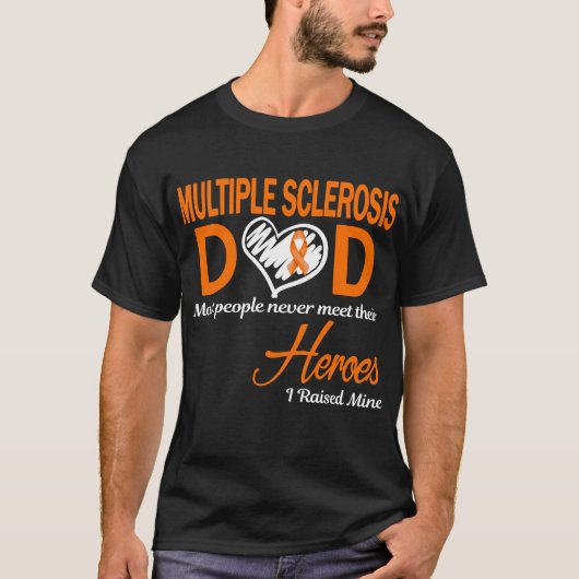 Multiple Sclerose Papa Ik Heb de Mijne Grootgebrac T-shirt (Voorkant)