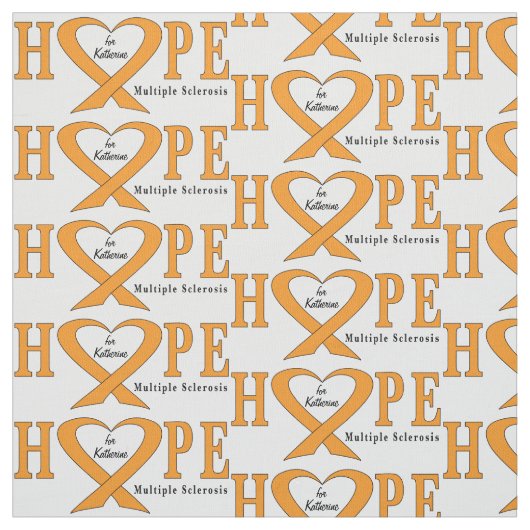 Multiple Sclerose Ribbon Name Stof (Swatch)